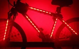 单车风火轮灯自行车灯山地车7LED车身灯辐条灯车架装饰灯配件