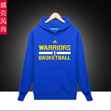NBA篮球运动勇士队库里篮球训练服套头卫衣男女加绒秋冬款长袖衫