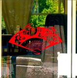 贴画窗贴花广告创意墙贴纸中秋节日商场店铺橱窗玻璃装饰品布置门