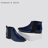 CHARLES&KEITH[4.2折]女靴 CK1-90900006 尖头松紧带短切尔西靴