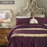 Adream 美式欧式贡缎全棉床品 奢华结婚套件床上用品 婚庆四件套