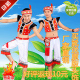 新款少数民族服装男苗族彝族演出服壮族舞蹈表演服土家族舞台装