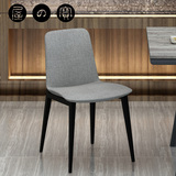 屋之宝现代简约家用餐椅 高档时尚高靠背餐厅椅子 创意布椅