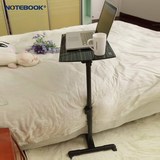 钢化玻璃笔记本床上用移动可升降床边懒人桌子书架组装电脑桌918
