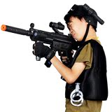 仿真mp5儿童玩具枪声光震动音乐语音3岁冲锋枪男孩电动狙击枪手枪