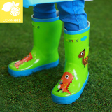 包邮！韩国lemonkid新款恐龙儿童雨鞋 环保防滑橡胶儿童雨靴 套鞋