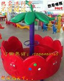 幼儿园环保塑料转椅户外玩具游乐设备儿童加厚旋转木马