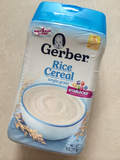 现货 美国嘉宝Gerber宝宝婴儿纯大米1/一段米糊米粉 强化铁227克