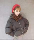 2015加厚连帽蝙蝠袖羽绒棉衣短款韩版宽松学生面包服冬季外套女