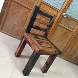 船木椅子老船木椅子靠背椅小靠背椅餐椅实木椅子老船木家具装修
