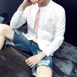 夏季超薄男士青少学生外套夹克衫韩版修身长袖户外透气防晒衣潮