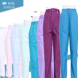 护士裤子冬装松紧裤男女医生工作裤西裤夏装白色粉色蓝色绿紫大码