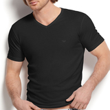 Armani阿玛尼T恤 美国专柜代购时尚休闲修身纯色纯棉男装短袖衫
