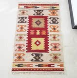 kilim手工羊毛编织地毯异域民族风地垫门垫可手洗环保