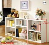 书柜储物柜 矮柜儿童实木书架自由组合简易小柜子木质置物架组装