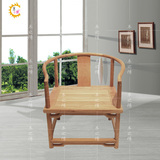 老榆木免漆家具实木圈椅太师椅官帽椅新中式皇宫椅现代简约禅椅