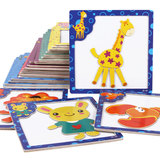 磁性木质立体拼图动物 幼儿童积木制益智力拼板早教玩具1-2-3-4岁
