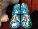 清仓！迪士尼卡通新款冰雪奇缘女童雪地靴靴子低筒保暖儿童鞋皮靴