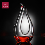包邮捷克RONA无铅水晶创意红酒醒酒器 葡萄酒分酒器 限量竖琴酒壶