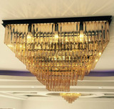 美式复古正方形客厅餐厅酒吧酒店大堂奢华创意个性铁艺水晶吊灯