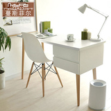 伊新款白色椅子设计师咖啡休闲皮餐椅洽谈椅椅时尚