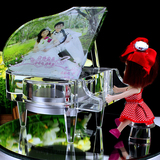 特价现货闪光水晶钢琴模型diy音乐盒八音盒创意生日礼物情人节女