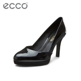 ECCO 爱步通勤正装漆皮高跟套脚女鞋 尖头套脚单鞋罗伊顿 354043
