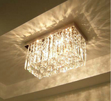 简约现代过道灯长方形水晶玄关灯LED吸顶灯创意走廊门厅入户灯具