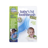 美国baby buddy硅胶幼儿乳牙刷牙胶磨牙器 宝宝第一支牙刷 蓝色