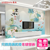 中式现代简约3d立体客厅电视背景墙墙纸 影视墙壁纸无缝墙布壁画