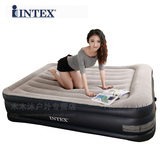 包邮正品美国INTEX67736双人充气床 气垫床豪华植绒 送电泵