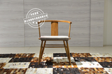木匠家具原木餐椅北欧现代水曲柳餐桌椅休闲扶手椅酒店咖啡厅椅子
