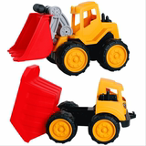 耐摔塑料号环保工程车挖掘机模型儿童玩具仿真滑行挖土机汽车