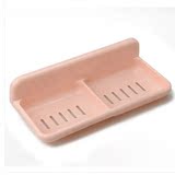 双格吸墙肥皂盒/香皂盒/塑料吸盘皂盒/沥水肥皂盒肥皂架