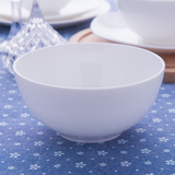 隆达骨瓷 经典纯白5英寸澳碗 简约家用面碗饭碗 骨瓷碗套装