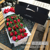母亲节鲜花预定19朵红玫瑰鲜花礼盒天津鲜花同城速递生日求婚鲜花