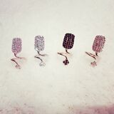 2016韩国新款个性彩钻指甲盖戒指美甲水钻指甲套护甲关节指环装饰
