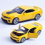 【一段时光】威利124雪佛兰科迈罗大黄蜂汽车模型合金仿真精品收