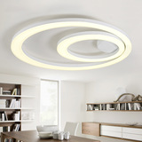 现代简约圆圈亚克力环形LED吸顶灯客厅卧室书房餐厅极简轻奢北欧