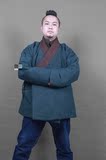 静燃男装中国风汉麻甲午版男士创新汉服时尚复古开衫厚居士棉衣