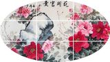 六尺中国水墨画牡丹画 客厅字画花鸟画横幅 纯手绘花开富贵 送礼
