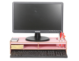 加厚木质桌面电脑显示器增高托支架键盘置物整理搁板收纳架底包邮