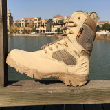 户外军靴战术靴作战靴三角洲高帮男特种兵沙漠靴登山靴冬季保暖