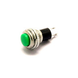 电源 自复位 门铃按钮 DS-316 10MM 绿色 上丝 无锁开关 (10只)