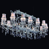 奢华透明水晶14头欧式水晶吊灯客厅灯现代简约餐厅卧室水晶吊灯