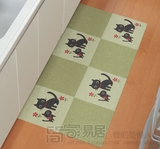 防滑服帖 两片 日本进口厨房浴室地垫 客餐厅地毯爬行垫 床边脚垫