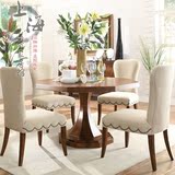 美式实木餐桌椅休闲餐桌椅组合家用欧式创意咖啡餐厅客厅圆餐桌椅