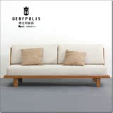 老榆木沙发 客厅中式纯实木沙发 现代简约新古典原木家具免漆定制