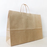 进口牛皮纸袋纯色服装袋子饰品包装袋化妆品购物袋可印刷LOGO定制