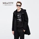 16新款MECITY男士外套廓型感空气层大衣